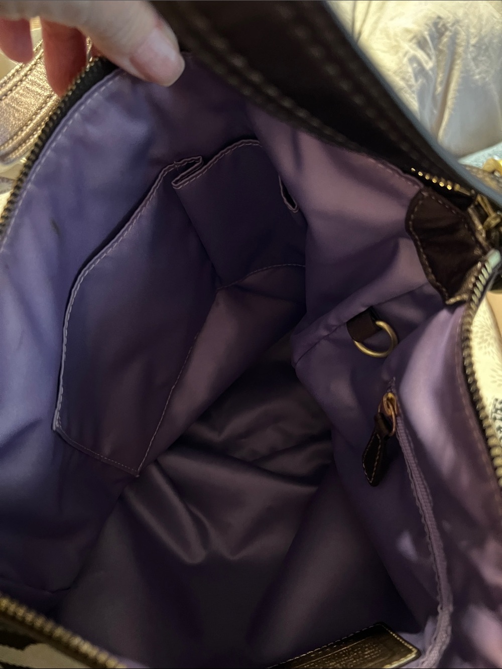 Coach 2009 Kristin Op Art Signature Canvas Leather Bag (see pic small rub) - Picture 3 of 8